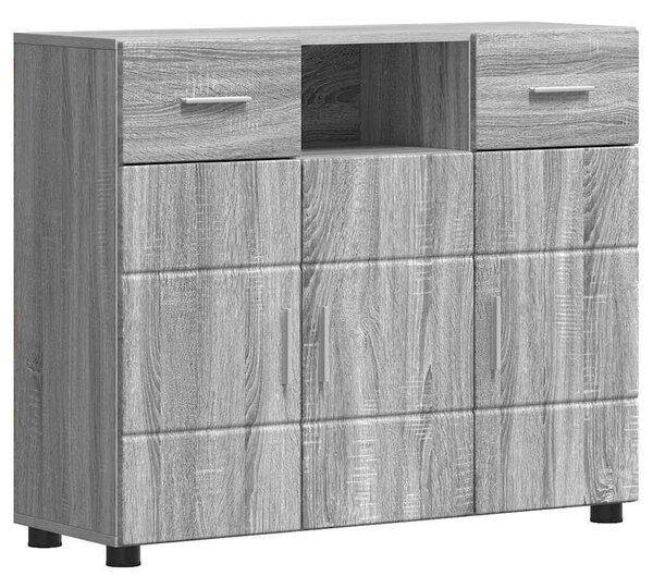 Széf fiókkal ajtóval Szürke sonoma 88.5 x 30.5 x 73 cm Faanyag