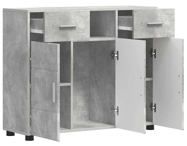 Fából Készült Szekrény Beton Szürke 88,5 x 30,5 x 73 cm Faanyag