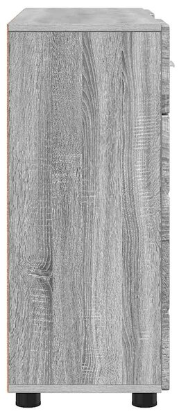 Széf fiókkal ajtóval Szürke sonoma 88.5 x 30.5 x 73 cm Faanyag