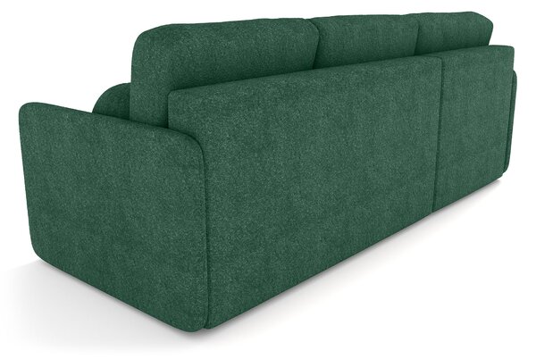 BLOMERA ágyneműtartós L alakú kanapéágy - zöld