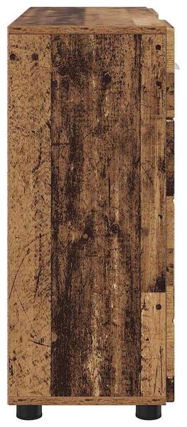 Széf fiókkal tárolóval Régi fa 88.5 x 30.5 x 73 cm Faanyag