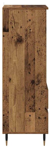 Magasfiú fiókkal Öreg fa 40 x 36 x 110 cm Faanyag