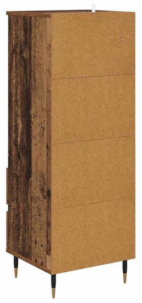 Magasfiú fiókkal Öreg fa 40 x 36 x 110 cm Faanyag