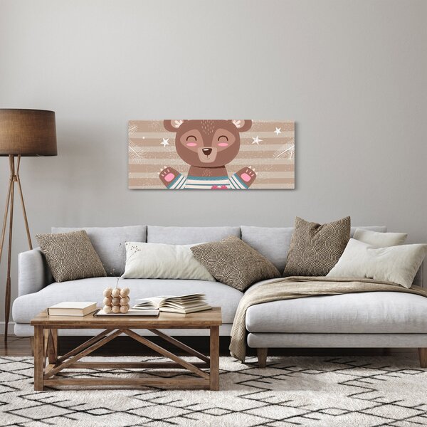 Kép - szerető mackó (120x50 cm)