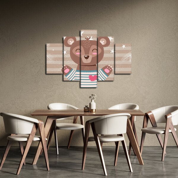 Kép - szerető mackó (150x105 cm)