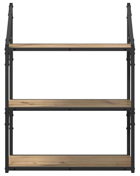 Falpolc polcokkal Artisan tölgy 60 x 21 x 78,5 cm Faanyag