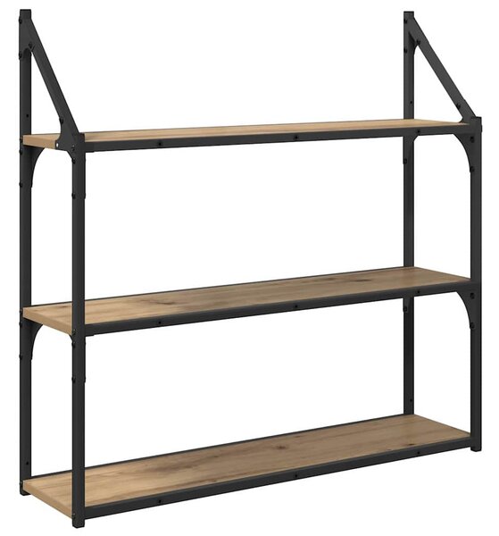 Falpolc polcokkal Artisan tölgy 80 x 21 x 78,5 cm Faanyag