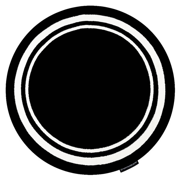 HAMPTON szőnyeg Border kör keret fekete