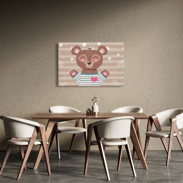 Kép - szerető mackó (90x60 cm)
