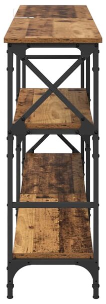 Konzolasztal polcokkal Öreg fa 150 x 29 x 76,5 cm Faanyag