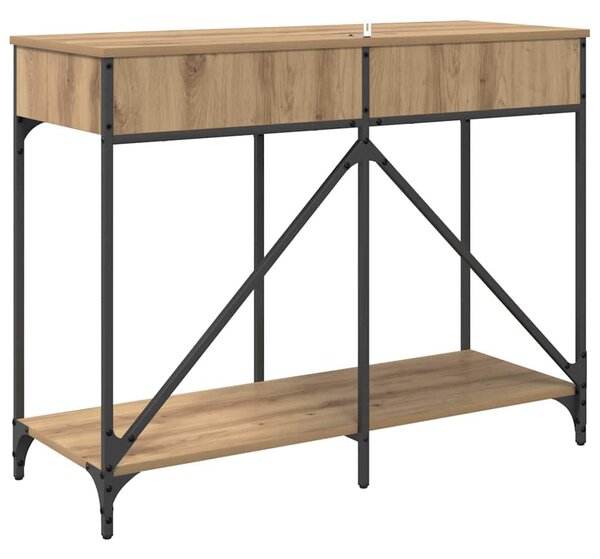 Konzolasztal fiókkal Artisan tölgy 100 x 39 x 78,5 cm Faanyag