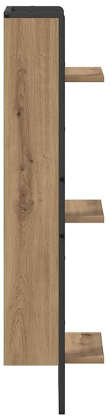 Falpolc polcokkal Artisan tölgy 30 x 25 x 100 cm Faanyag