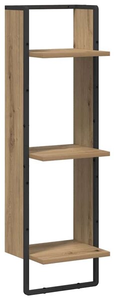 Falpolc polcokkal Artisan tölgy 30 x 25 x 100 cm Faanyag