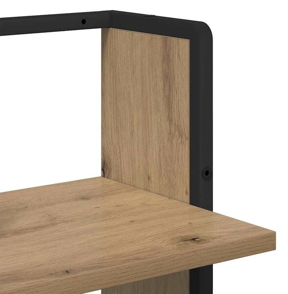 Falpolc polcokkal Artisan tölgy 30 x 25 x 100 cm Faanyag