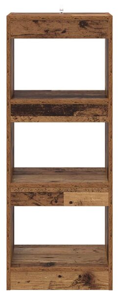 Könyvespolc Régi fa 40 x 30 x 103 cm Faanyag
