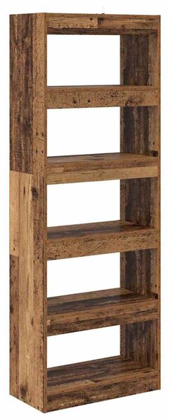 Könyvespolc Régi fa 60 x 30 x 166 cm Faanyag