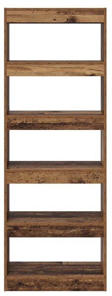 Könyvespolc Régi fa 60 x 30 x 166 cm Faanyag