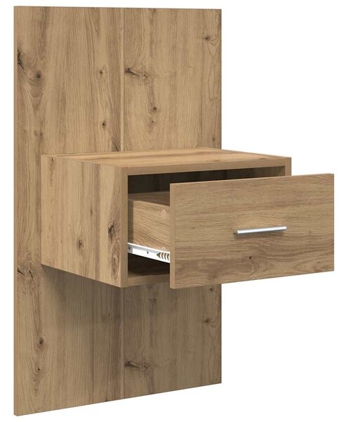 Éjjeliszekrény 2 db Artisan tölgy 50 x 32,5 x 80cm Szerelt Fa