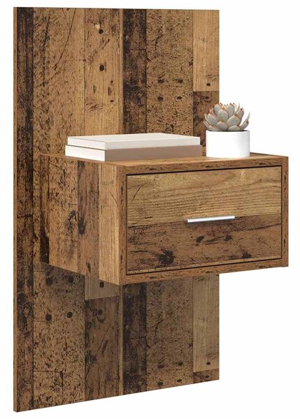 Éjjeliszekrény 2 db Öreg fa 50 x 32,5 x 80cm Szerelt Fa