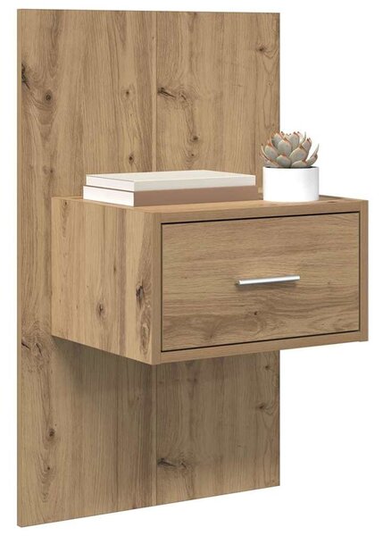 Éjjeliszekrény 2 db Artisan tölgy 50 x 32,5 x 80cm Szerelt Fa