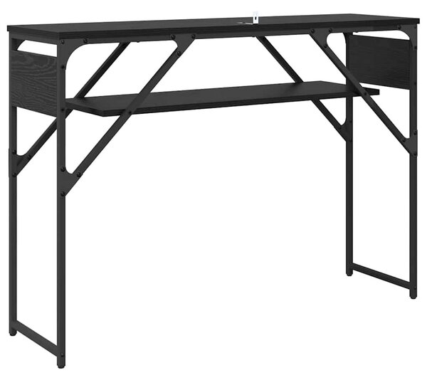 Konzolasztal Fekete tölgy 105x30x75cm Faanyag