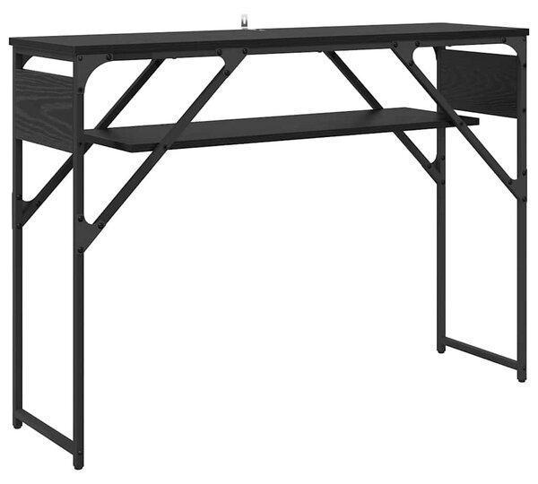 Konzolasztal Fekete tölgy 105x30x75cm Faanyag
