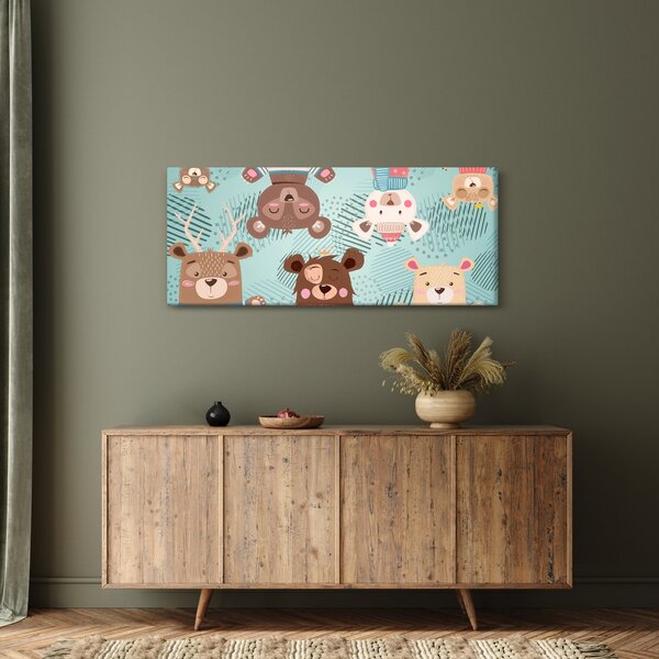 Kép - vidám mackók (120x50 cm)