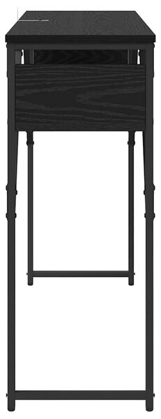 Konzolasztal Fekete tölgy 105x30x75cm Faanyag