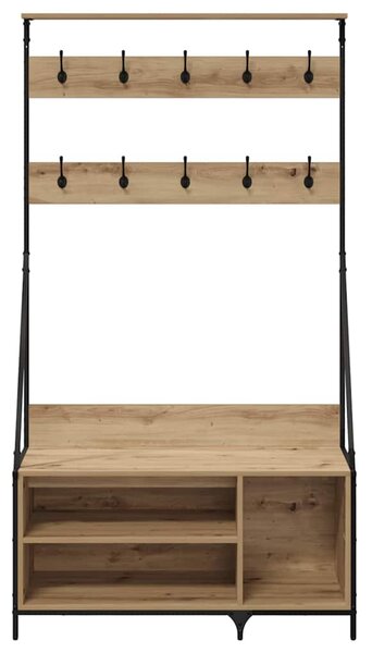 Ruhafogó polcokkal Artisan tölgy 100 x 41 x 184 cm Faanyag