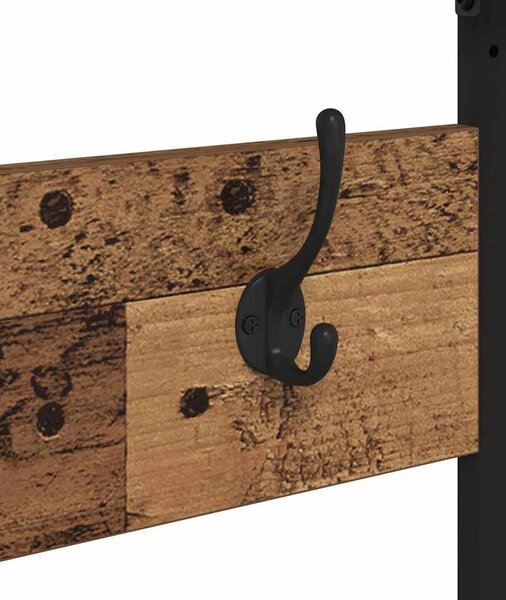 Ruhafogó polcokkal tárolóval Öreg fa 100 x 41 x 184 cm Faanyag