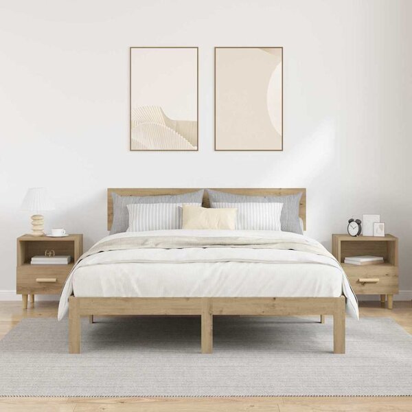 Éjjeliszekrény 2 db Artisan tölgy 40 x 35 x 47 cm Szerelt Fa
