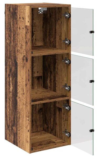 Fali Szekrény Falra szerelhető Öreg fa 35 x 37 x 102 cm Faanyag