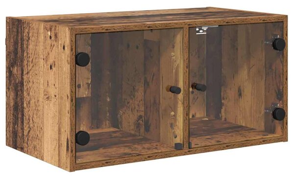 Fali Szekrények 2 pcs Öreg fa 68 x 37 x 35 cm Faanyag