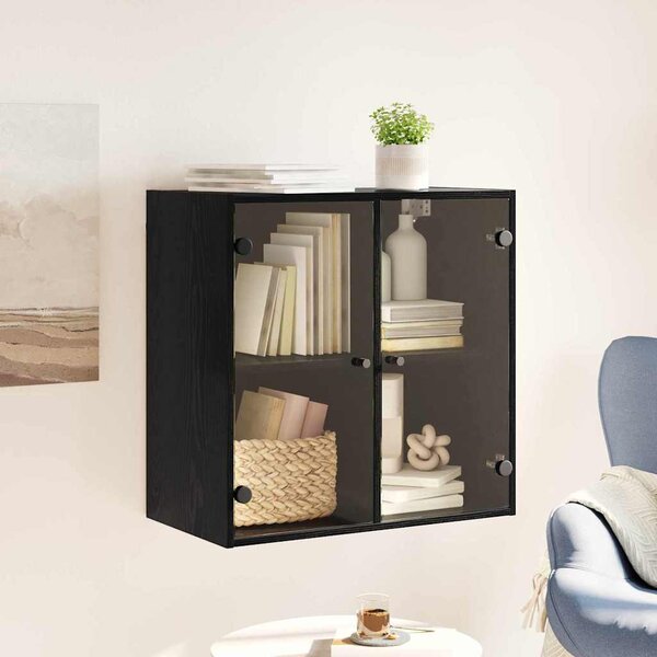 Fali Szekrény Fekete tölgy 68 x 37 x 68,5 cm Faanyag