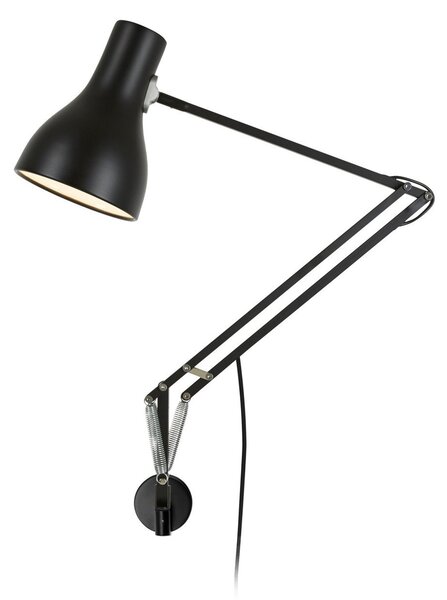 Fali Lámpa Anglepoise, Type 75, Fekete, Nappali, Alumínium, Dizájn