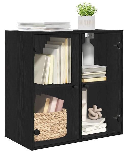 Fali Szekrény Fekete tölgy 68 x 37 x 68,5 cm Faanyag