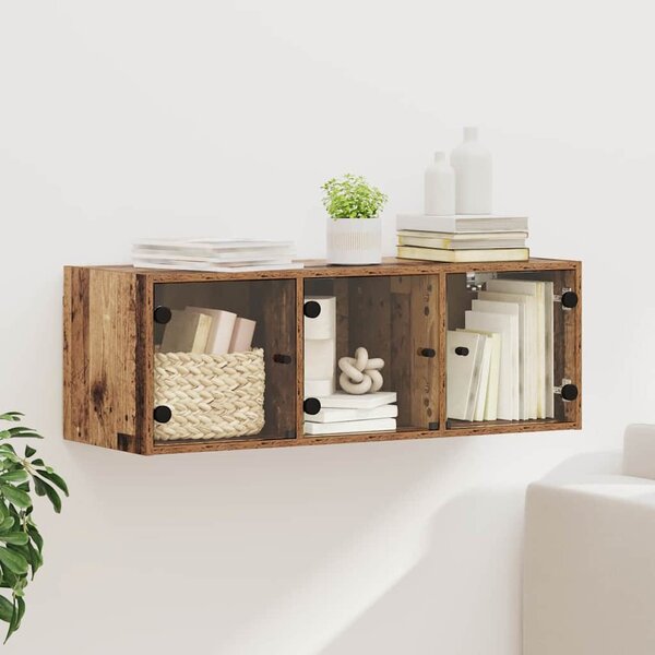 VidaXL Fali Szekrény Falra szerelhető Öreg fa 102 x 37 x 35 cm Faanyag