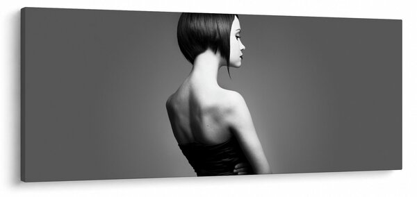 Egy elegáns nő képe (120x50 cm)