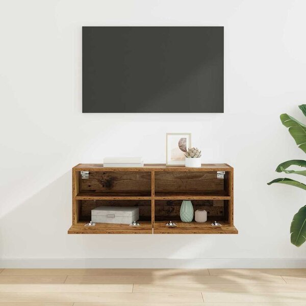 TV Fali Szekrény Öreg fa 80 x 30 x 30 cm Faanyag