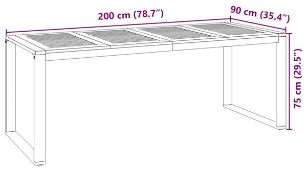 VidaXL Kert étkező szett 9 pcs Fekete és Barna polirattan