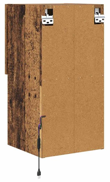 Fali TV szekrények 2 pcs Öreg fa 30,5 x 30 x 60 cm Faanyag