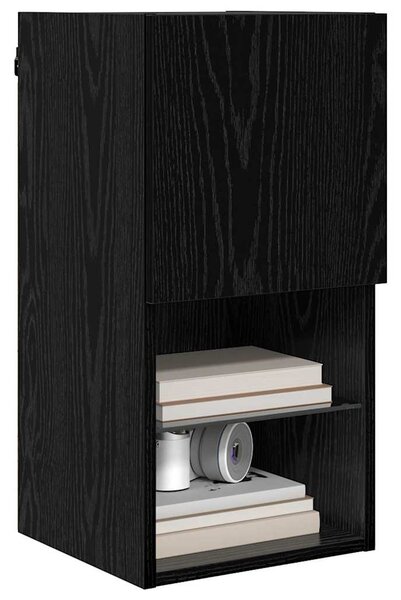 Falsítható TV Szekrény 30,5 x 30 x 60 cm Fekete tölgy