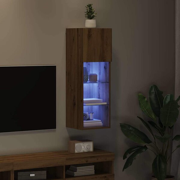Falsítható TV Szekrény 30,5 x 30 x 90 cm Artisan tölgy Faanyag