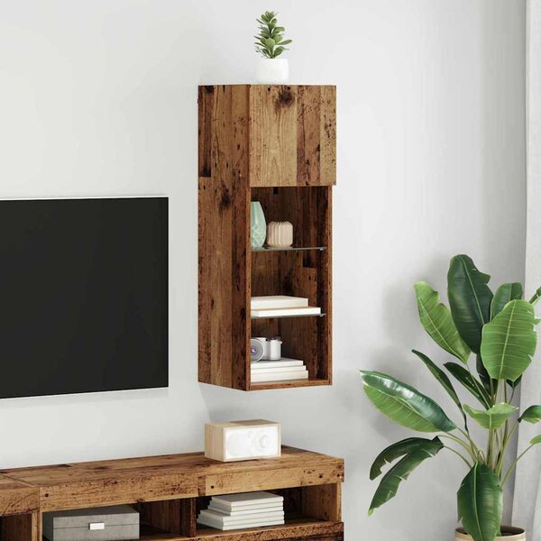 Falsítható TV Szekrény Öreg fa 30,5 x 30 x 90 cm Faanyag