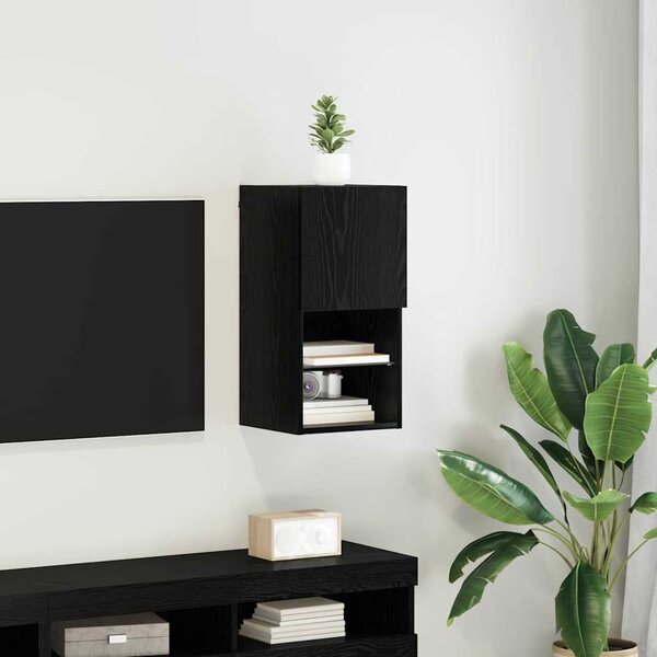 Falsítható TV Szekrény 30,5 x 30 x 60 cm Fekete tölgy