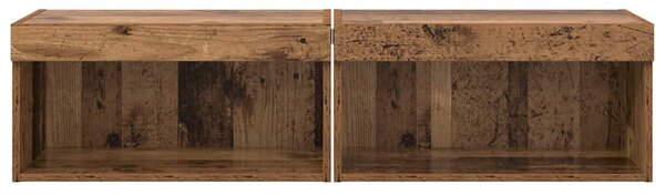 TV szekrények 2 pcs Öreg fa 60 x 30 x 30 cm Faanyag