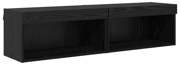 TV szekrény garnitúra 2 pcs Fekete tölgy 60 x 30 x 30 cm