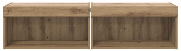 TV szekrények 2 pcs Artisan tölgy 60 x 30 x 30 cm Faanyag