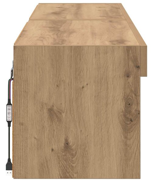 TV szekrények 2 pcs Artisan tölgy 60 x 30 x 30 cm Faanyag