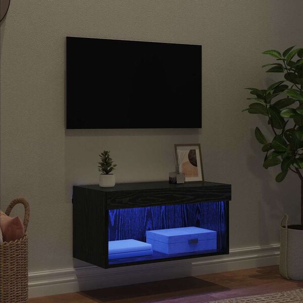 TV szekrény garnitúra Fekete tölgy 60 x 30 x 30 cm Faanyag